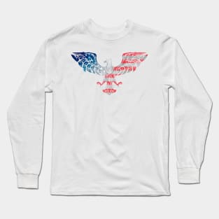 Tribal Eagle (USA Col) Long Sleeve T-Shirt